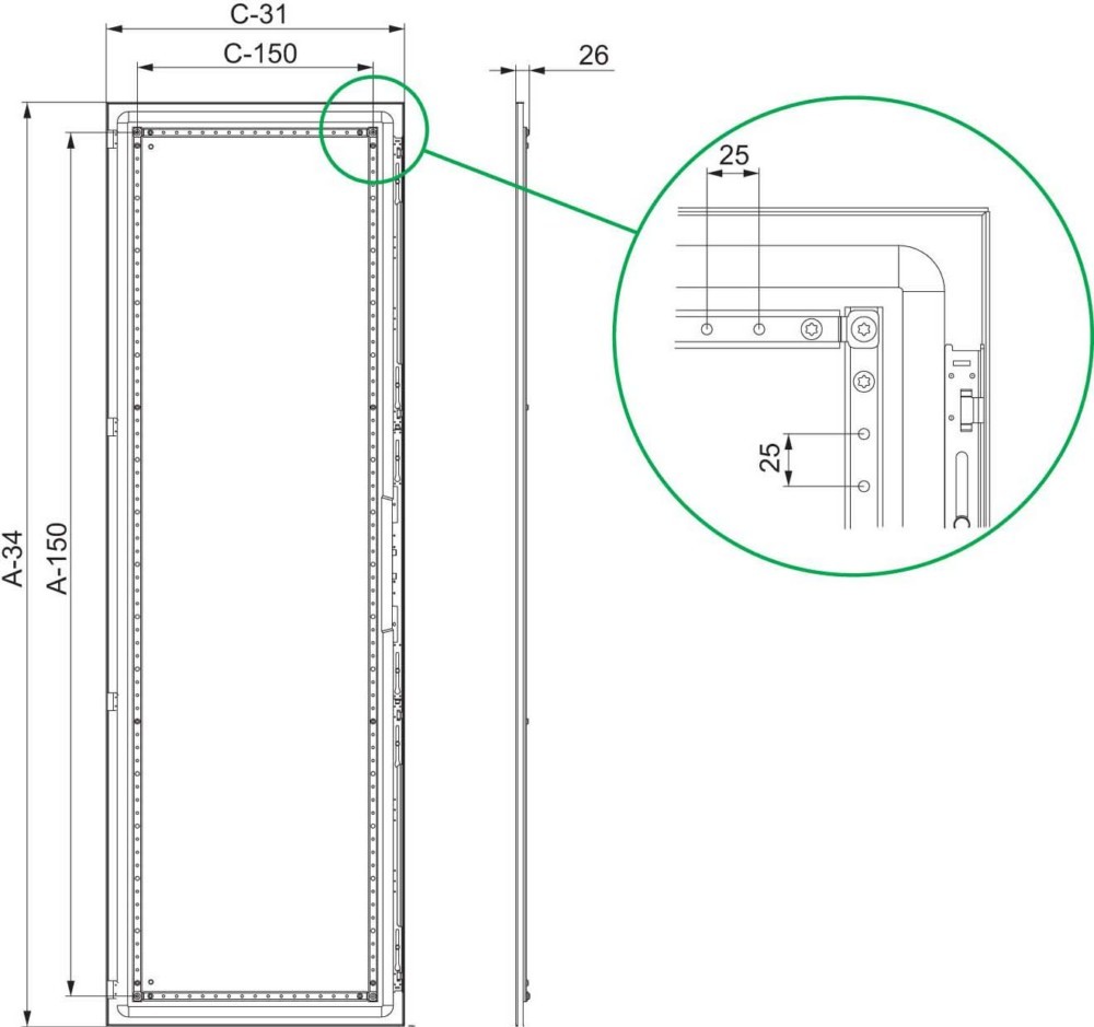 Schneider Electric Volltür SF NSYSFD206 Schneider Electric Volltür SF NSYSFD206 von Schneider Electric