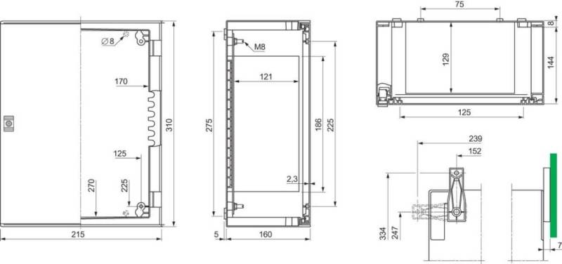 Schneider Electric Wandschrank NSYPLM32G von Schneider Electric