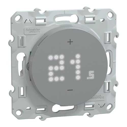 Schneider Electric - Wiser Odace – Thermostat mit Kabel – 2 A – Aluminium – S530619 von Schneider Electric