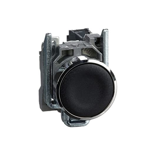 Schneider Electric XB4BA21 Drucktaster, Harmony XB4, Metall, 22mm, schwarz, unbeschriftet, tastend, Schraubklemme, 1S Schneider Electric XB4BA21 Drucktaster, Harmony XB4, Metall, 22mm, schwarz, unbeschriftet, tastend, Schraubklemme, 1S von Schneider Electric