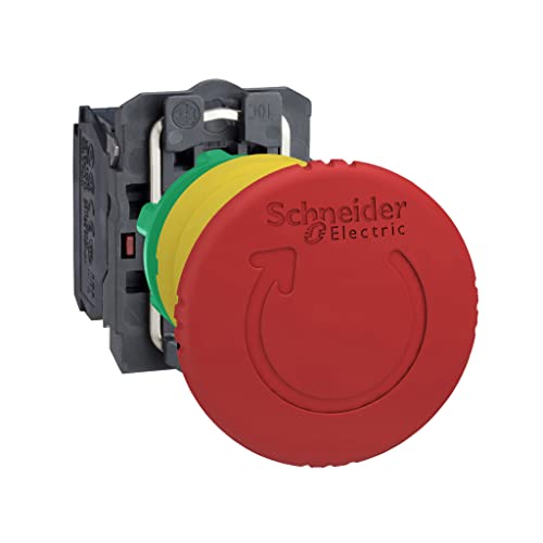 Schneider Electric XB5AS8444 Not-Aus/Not-Halt-Schalter, Harmony XB5, Kunststoff, Drehentriegelung, 22mm, Pilz 40mm, 2Ö Schneider Electric XB5AS8444 Not-Aus/Not-Halt-Schalter, Harmony XB5, Kunststoff, Drehentriegelung, 22mm, Pilz 40mm, 2Ö von Schneider Electric