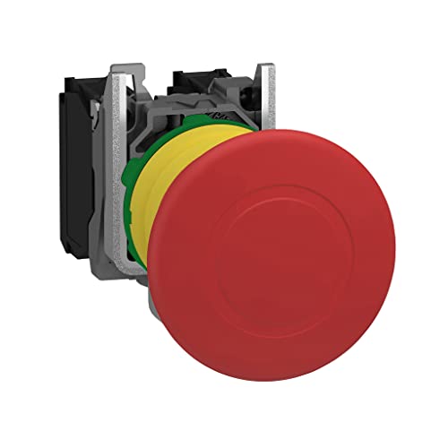 Schneider Electric Harmony XB5 Not-Aus-, Not-Halt-Schalter, Zugentriegelung, 22mm, Pilz 40mm, 1S + 1Ö, Kunststoff, XB5AT845 Schneider Electric Harmony XB5 Not-Aus-, Not-Halt-Schalter, Zugentriegelung, 22mm, Pilz 40mm, 1S + 1Ö, Kunststoff, XB5AT845 von Schneider Electric