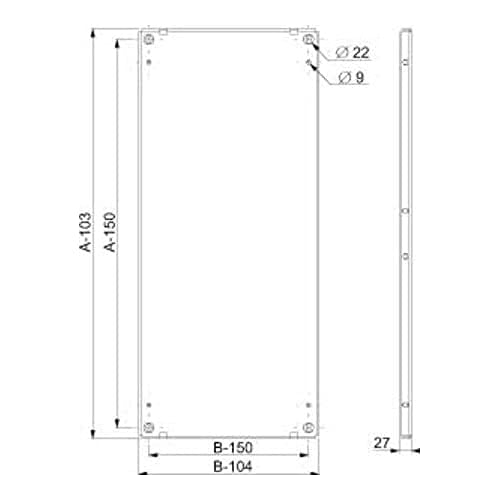 Schneider NSYMP128 Spacial SF/SM-Montageplatte, 1200x800mm von Schneider