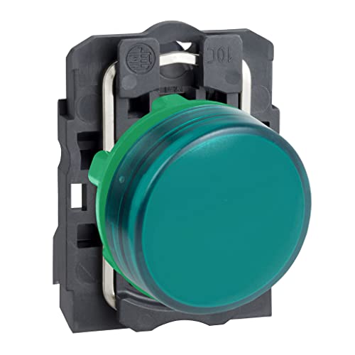 Schneider Electric Harmony XB5, Pilot-Kontrollleuchte, Kunststoff, einfarbige Linse, integrierte LED, industrielle Steuerung, 22 mm Halterung, 24 V Wechsel-/Gleichspannung, XB5AVB3, Grün Schneider Electric Harmony XB5, Pilot-Kontrollleuchte, Kunststoff, einfarbige Linse, integrierte LED, industrielle Steuerung, 22 mm Halterung, 24 V Wechsel-/Gleichspannung, XB5AVB3, Grün von Schneider Electric