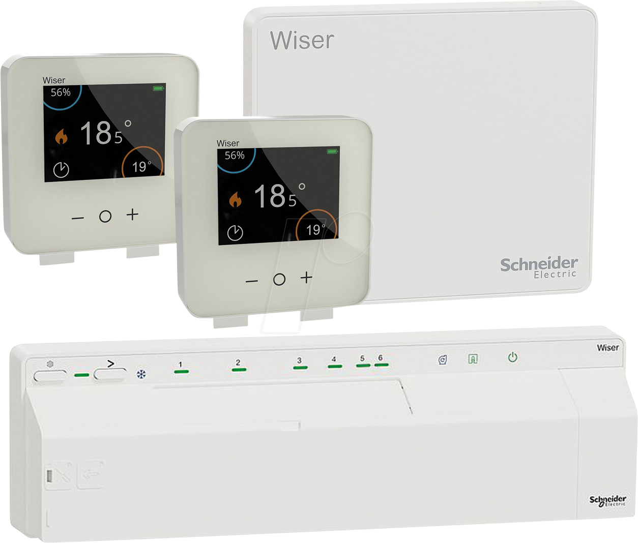 WISER FUSSHEIZ1 - Wiser Smart Home Set Fußbodenheizung von Schneider Electric