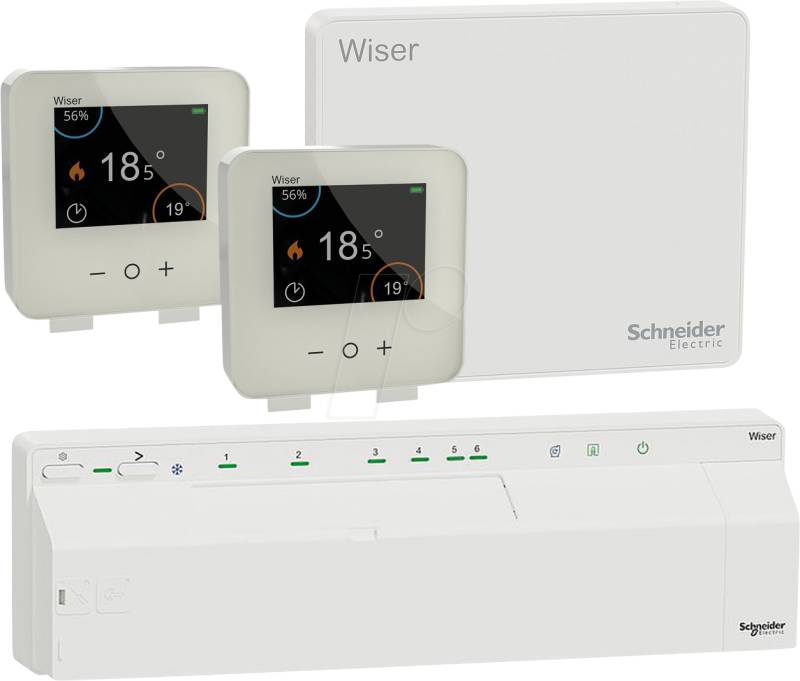 WISER FUSSHEIZ1 - Wiser Smart Home Set Fußbodenheizung von Schneider Electric