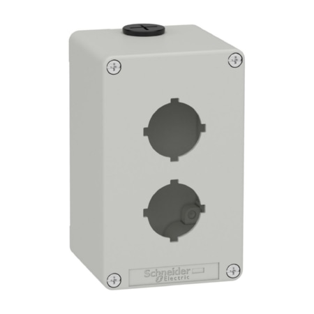 XAPD2602  - Leergehäuse XAP, Metall grau, für 2x30mm XAPD2602 von Schneider Electric