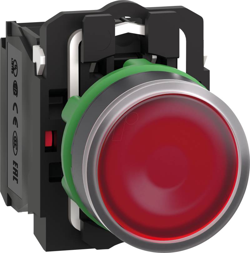 XB5AW34B5 - Leuchtdrucktaster, Harmony XB5, Kunststoff, rot, 22mm, 1S + 1Ö von Schneider Electric
