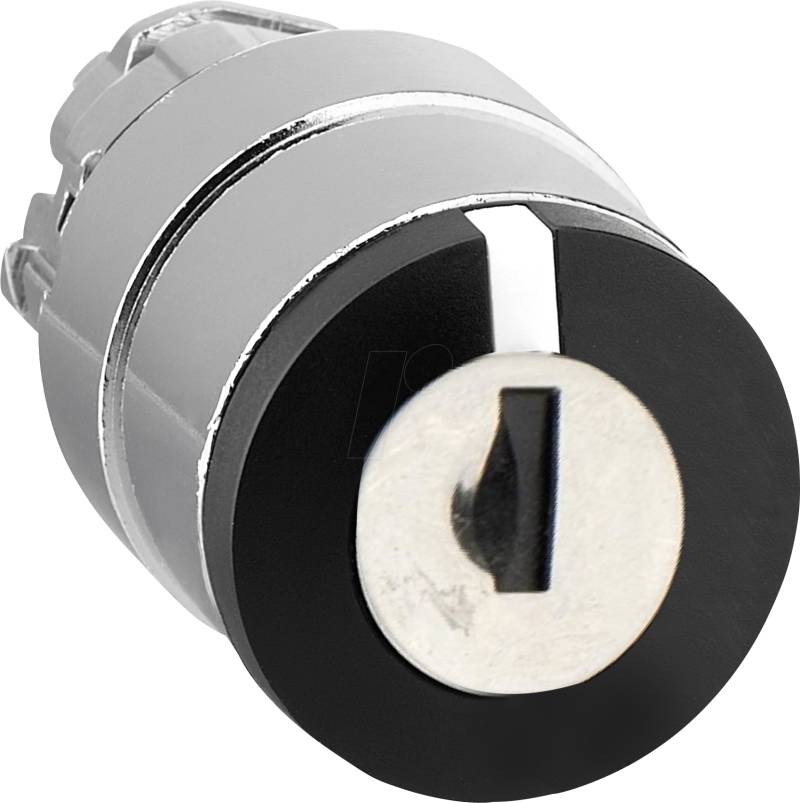 ZB4BG0 - Schlüsselschalter, Frontelement, Harmony XB4, 22mm, schwarz von Schneider Electric