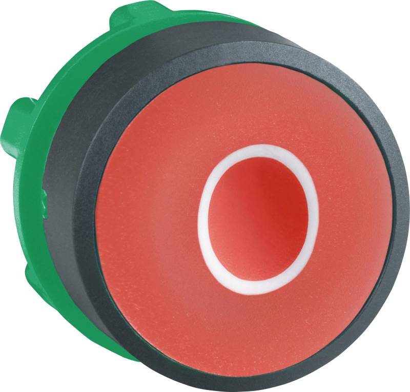 ZB5AA432 - Drucktaster, Frontelement, Harmony XB5, 22mm, rot, tastend von Schneider Electric