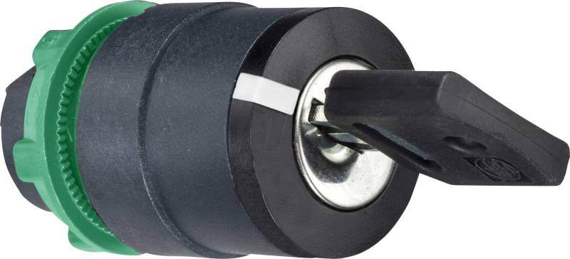 ZB5AG2 - Schlüsselschalter, Frontelement, Harmony XB5, 22mm, schwarz von Schneider Electric