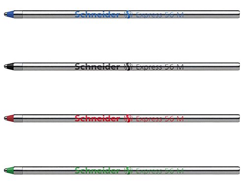 Schneider Minen Express 56 je 1 St. schwarz, blau, rot und grün von Schneider Novus