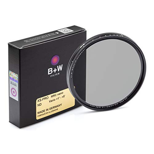 B+W Graufilter ND vario / variabel ND2-32 (49mm, MRC nano, XS-Pro, 16x vergütet, Premium) von Schneider Optics