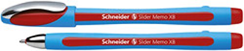 Kugelschreiber Slider Memo XB rot, Visco Glide(Liefermenge=2) von Schneider Schreibgeräte