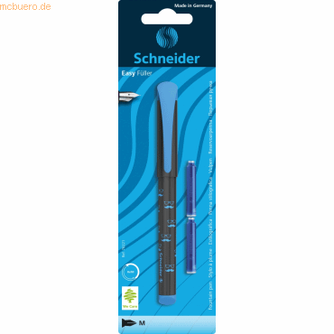 10 x Schneider Füllhalter Easy M dunkelgrau mit Motivdruck Blisterkart 10 x Schneider Füllhalter Easy M dunkelgrau mit Motivdruck Blisterkart von Schneider