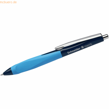 Schneider Kugelschreiber Haptify M dunkelblau/hellblau Schreibfarbe bl von Schneider