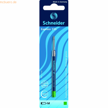 10 x Schneider Kugelschreibermine Express 735 M grün Blisterkarte 10 x Schneider Kugelschreibermine Express 735 M grün Blisterkarte von Schneider