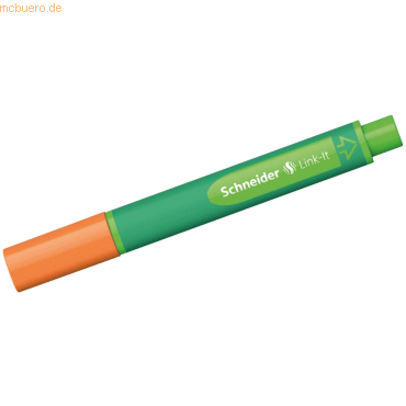 5 x Schneider Faserschreiber Link-It 1,0 mm tango-orange 5 x Schneider Faserschreiber Link-It 1,0 mm tango-orange von Schneider