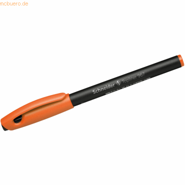 5 x Schneider Fineliner Topliner 967 orange von Schneider