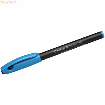 5 x Schneider Fineliner Topliner 967 türkis von Schneider