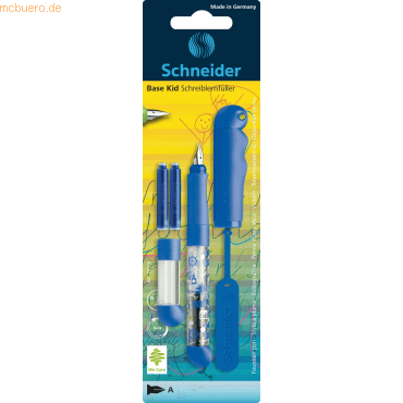 5 x Schneider Füllhalter Base Kid A sortiert Blisterkarte inkl. 2 Tint von Schneider