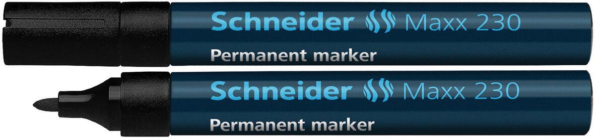 Schneider Permanentmarker Maxx 230, sz Permanentmarker schwarz 1.0 - 3.0 mm von Schneider