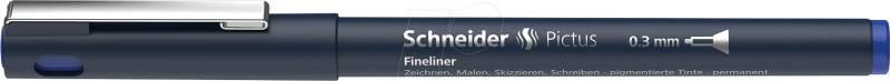 SCHNEIDER 197303 - Fineliner, 0,3 mm, blau von Schneider