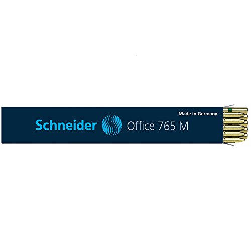 SCHNEIDER Office 765 Kugelschreibermine Fave und Office, Tinte, 10 Stück grün von Schneider