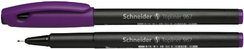 SCHNEIDER Schreibgeräte Fineliner Topliner 967, 0, 4 mm, violett von Schneider