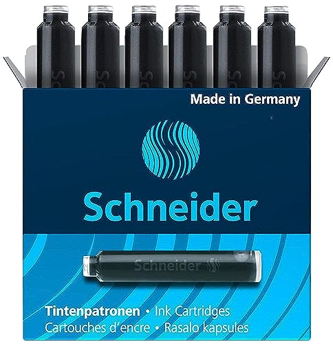 SCHNEIDER Tintenpatronen 6601, schwarz, Inhalt: 6 Stück von Schneider