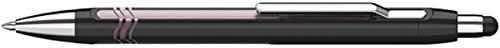 Schneider 138704 Epsilon Touch Druckkugelschreiber (Strichstärke XB, dokumentenechte Mine- Schreibfarbe: blau, inkl. Touchpen, Made in Germany) Schaftfarbe: schwarz-pink von Schneider