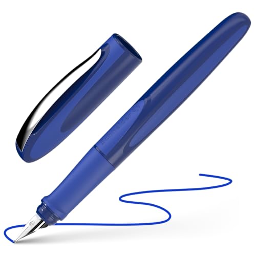 Schneider 168215 Ray Füller (Rechtshänder, inkl. Standard Tintenpatrone königsblau) space blue von Schneider