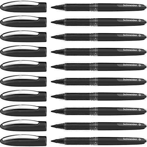 Schneider 183601 One Sign Tintenroller (dokumentenecht, Strichstärke 1 mm) schwarz, 10er Pack von Schneider