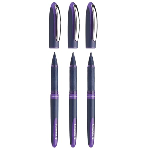 Schneider Tintenroller One Business Ultra Smooth 06, violett, 3 Stück von Schneider