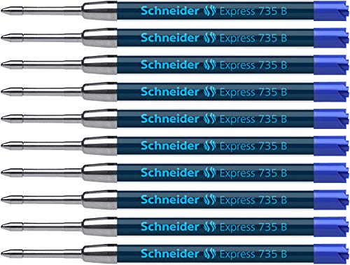 Schneider 7373 Express 735 B Internationale Großraummine (dokumentenecht) 10er Packung blau , von Schneider