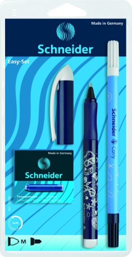 Schneider 74380 Blister mit 1 Roller Easy + 1 Tintenlöscher, 1 Box mit 6 Tintenpatronen blau Schneider 74380 Blister mit 1 Roller Easy + 1 Tintenlöscher, 1 Box mit 6 Tintenpatronen blau von Schneider