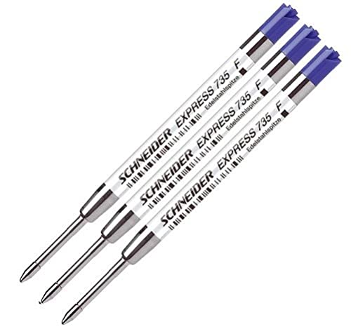 Schneider 77302 - Kugelschreibermine 735F 3-er, blau Schneider 77302 - Kugelschreibermine 735F 3-er, blau von Schneider