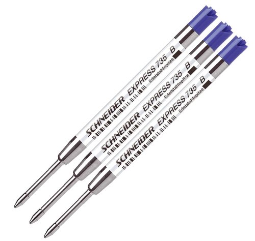Schneider 77308 - Kugelschreibermine 735B 3-er, blau Schneider 77308 - Kugelschreibermine 735B 3-er, blau von Schneider