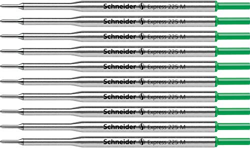 Schneider Express 225 M Kugelschreiber-Großraummine (dokumentenecht) 10er Packung grün von Schneider