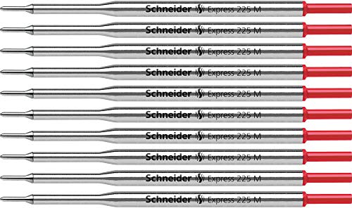 Schneider Express 225 M Kugelschreiber-Großraummine (dokumentenecht) 10er Packung rot von Schneider