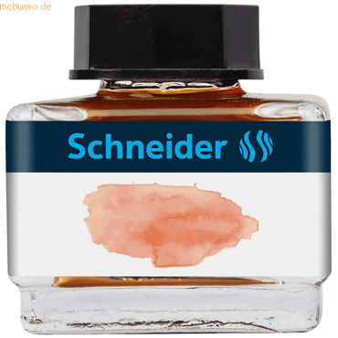 Schneider Füllhaltertinte pastell Glas 15ml apricot von Schneider