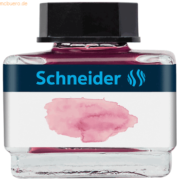 Schneider Füllhaltertinte pastell Glas 15ml rose von Schneider
