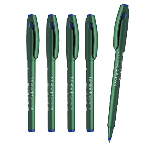 Schneider Kugelschreiber 5er Faser TOPWRITER 147 Spitze 06 blau Schneider Kugelschreiber 5er Faser TOPWRITER 147 Spitze 06 blau von Schneider