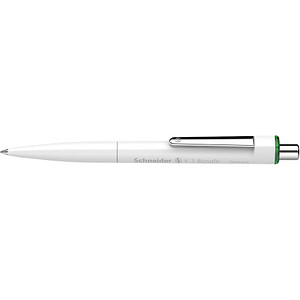 Schneider Kugelschreiber K3 Biosafe weiß Schreibfarbe grün, 10 St. von Schneider