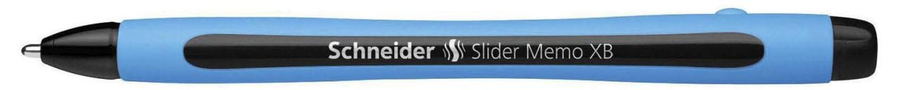 Schneider Kugelschreiber Kugelschr.Slider Memo,sz,1st. 0.7 mm Schwarz von Schneider