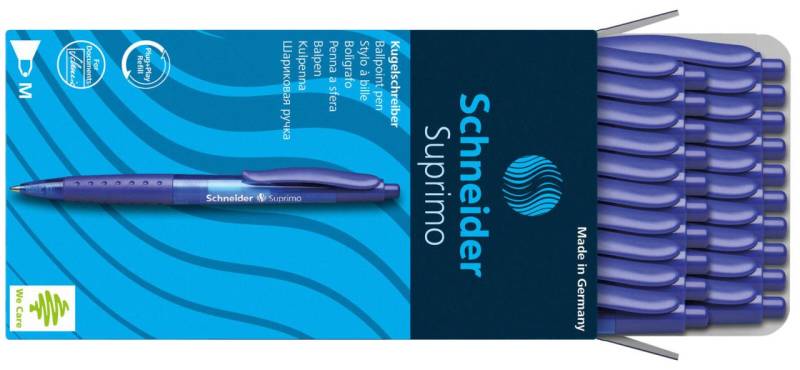 Schneider Kugelschreiber Kugelschrei Suprimo blau 0.6 mm Blau von Schneider