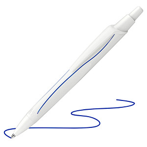 Schneider Kugelschreiber Reco weiß Schreibfarbe blau, 1 St. von Schneider