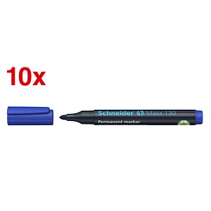 Schneider Maxx 130 Permanentmarker blau 1,0 - 3,0 mm, 10 St. von Schneider