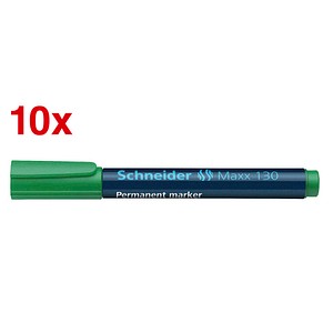 Schneider Maxx 130 Permanentmarker grün 1,0 - 3,0 mm, 10 St. von Schneider