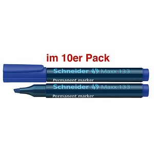 Schneider Maxx 133 Permanentmarker blau 1,0 - 4,0 mm, 10 St. von Schneider